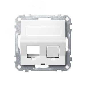 Плата наклонная для Keystone RJ45 белая (MTN4568-0319) - фото 6