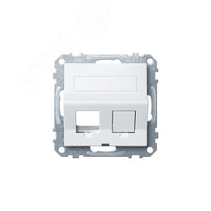 Плата наклонная для Keystone RJ45 белая - фото 6