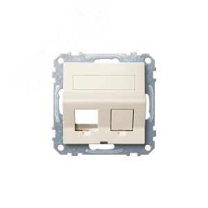 Плата наклонная для Keystone RJ45 бежевая - фото 6