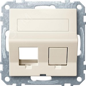 Плата наклонная для Keystone RJ45 бежевая - фото 2