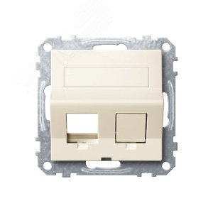 Плата наклонная для Keystone RJ45 бежевая - фото 7