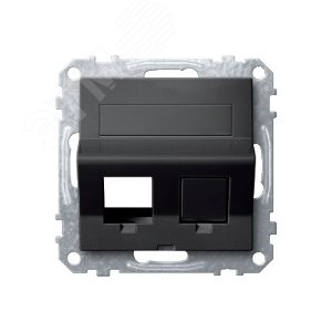 Плата наклонная для Keystone RJ45 антрацит (MTN4568-0414) - фото 6