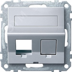 Наклонная плата для Keystone RJ45 алюм | MTN4568-0460 | Schneider Electric - фото 2