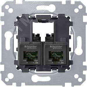Коннектор 2хRJ45 CAT6 UTP Merten 4