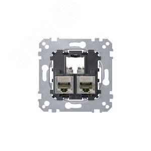 Actassi Розетка компьютерная 2хRJ45 Cat6A STP (MTN4576-0022) - фото 4