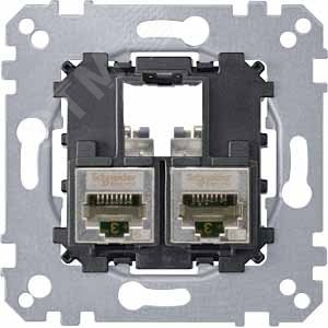 Actassi Розетка компьютерная 2хRJ45 Cat6A STP (MTN4576-0022) - фото 3
