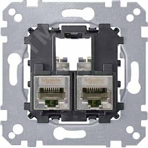 Actassi Розетка компьютерная 2хRJ45 Cat6A STP (MTN4576-0022) - фото 2