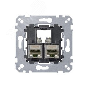 Actassi Розетка компьютерная 2хRJ45 Cat6A STP (MTN4576-0022) - фото 5