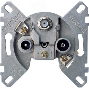 Merten Механизм тройной телевизионной розетки TV/FM оконечный (MTN466097) 3