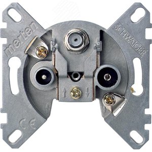 Merten Механизм тройной телевизионной розетки TV/FM оконечный (MTN466097) 4