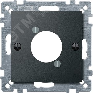 Центральная плата для розетки с разъемом XLR антрацит 3