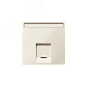 Центральная плата для розетки 1 пост бежевый 7