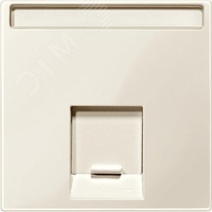 Центральная плата для розетки 1 пост бежевый 5