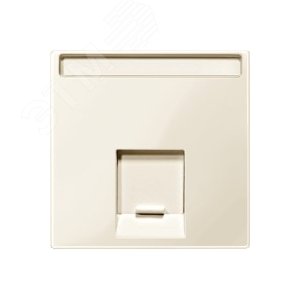 Центральная плата для розетки 1 пост бежевый 8