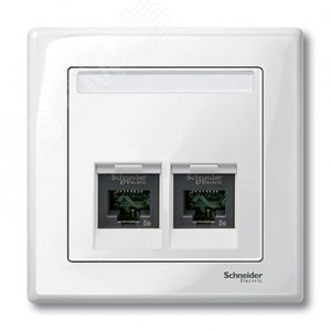 Центральная плата для розеток 2п белый (MTN469919) 3