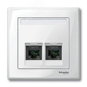 Центральная плата для розеток 2п белый (MTN469919) 6