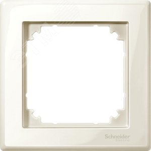 Рамка 1 пост бежевая 4