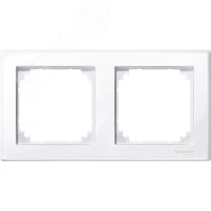 Рамка монтажная 2 поста M-SMART белый (MTN478225)