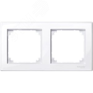 Рамка монтажная 2 поста M-SMART белый (MTN478225) 4