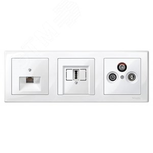 РАМКА Х3, БЕЛЫЙ | MTN478319 | Schneider Electric - фото 3