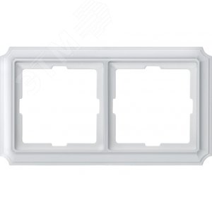 Antik Рамка 2 поста термопласт белая (MTN483219)