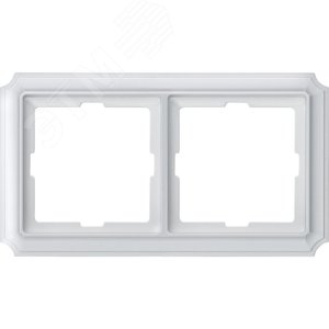 Antik Рамка 2 поста термопласт белая (MTN483219) 3