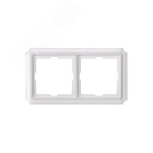Antik Рамка 2 поста термопласт белая (MTN483219) 4