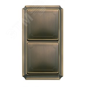 РАМКА Х2, АНТИЧНАЯ ЛАТУНЬ | MTN483243 | Schneider Electric - фото 3