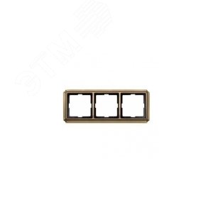 РАМКА Х3, АНТИЧНАЯ ЛАТУНЬ | MTN483343 | Schneider Electric - фото 4