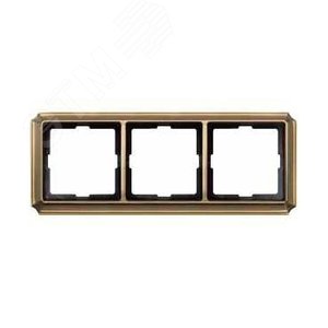 РАМКА Х3, АНТИЧНАЯ ЛАТУНЬ | MTN483343 | Schneider Electric - фото 3