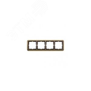 РАМКА Х4, АНТИЧНАЯ ЛАТУНЬ | MTN483443 | Schneider Electric - фото 4