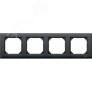 РАМКА Х4, АНТРАЦИТ | MTN486414 | Schneider Electric - фото 3