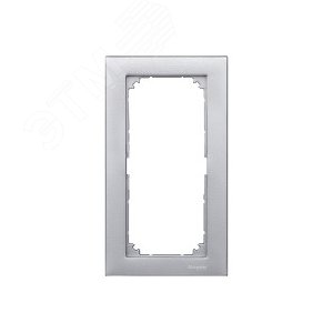 Рамка 2 поста M-PLAN без перегородки алюминий (MTN488860) 10