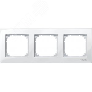 РАМКА M-PLAN 3-МЕСТНАЯ БЕЛ | MTN515319 | Schneider Electric - фото 3