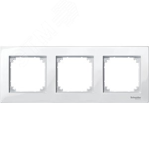 РАМКА M-PLAN 3-МЕСТНАЯ БЕЛ | MTN515319 | Schneider Electric - фото 4