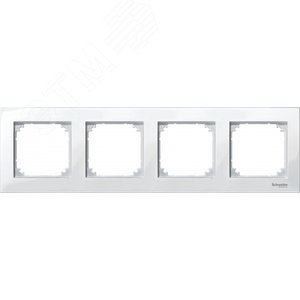 РАМКА M-PLAN 4-МЕСТНАЯ БЕЛ | MTN515419 | Schneider Electric - фото 3