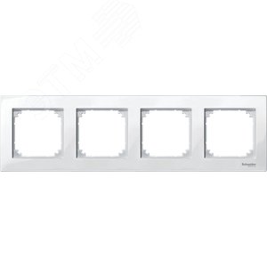 РАМКА M-PLAN 4-МЕСТНАЯ БЕЛ | MTN515419 | Schneider Electric - фото 4