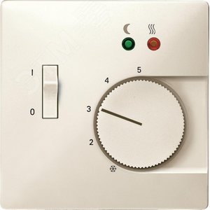 Sys D Накладка терморегулятора с выключателем бежевый (MTN537544) - Schneider Electric