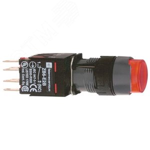 КНОПКА 16ММ КРАСНАЯ С ПОДСВЕТКОЙ XB6AE4B5B | XB6AE4B5B | Schneider Electric 2