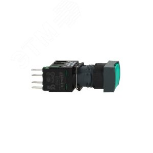 Кнопка 16мм синяя 8