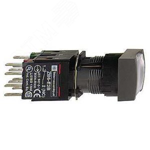 КНОПКА 16ММ 12-24В БЕЛАЯ КВ. С ПОДСВ. XB6CW1B1B | XB6CW1B1B | Schneider Electric 5