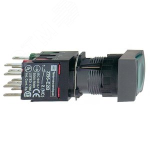 КНОПКА 16ММ 12-24В ЗЕЛЕНАЯ КВ. С ПОДСВ. XB6CW3B5B | XB6CW3B5B | Schneider Electric - фото 2
