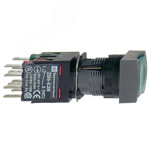 КНОПКА 16ММ 12-24В ЗЕЛЕНАЯ КВ. С ПОДСВ. XB6CW3B5B | XB6CW3B5B | Schneider Electric - фото 4