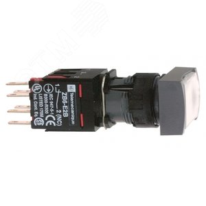 КНОПКА 16ММ 12-24В БЕЛАЯ С ВОЗВРАТОМ XB6DW1B1B | XB6DW1B1B | Schneider Electric 2