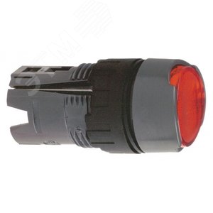 Кнопка круглая с подсветкой красная 3