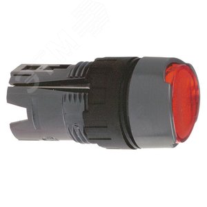 Кнопка круглая с подсветкой красная 4