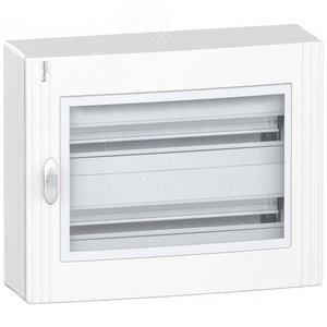 Щит распределительный навесной ЩРн-48 IP40, 24 модуля, пластиковый, прозрачная дверь, белый (PRA29224) 2