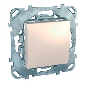 Unica Бежевый Выключатель 1-клавишный кнопочный | MGU5.206.25ZD | Schneider Electric - фото 3