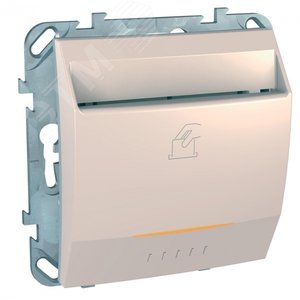Unica Бежевый Выключатель карточный | MGU5.283.25ZD | Schneider Electric - фото 2
