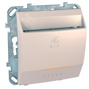 Unica Бежевый Выключатель карточный | MGU5.283.25ZD | Schneider Electric - фото 5